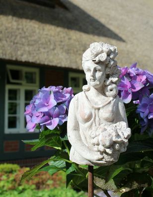 Zauberhafter Gartenstab, Beetstecker Fleurette im antique shabby chic Stil