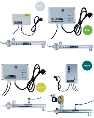 PURION 1000 110 - 240V sichere UV-C Trinkwasserdesinfektion bis zu 1000 l/ h keimfrei