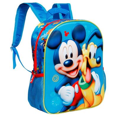 Karactermania 02863 Disney Mickey Maus & Pluto 3D Rucksack (Vor-) Schule 31cm