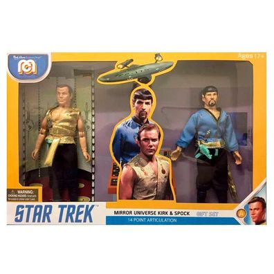MEGO Star Trek Mirror Universe Spiegeluniversum Spock & Kirk Figurenset 20cm