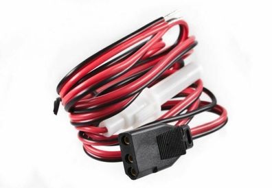 DC-Kabel 3-pol für CB Mobilfunkgerät / mit 3-pol Flachstecker / Stromkabel