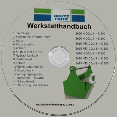 Deutz-Fahr Mähdrescher 5650H 5660H 5665HTS 5690H 5695HTS Werkstatthandbuch