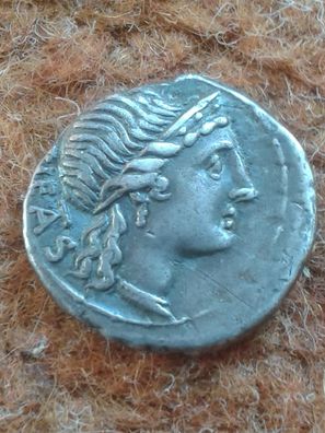 Rom Republik Silber Denar 108-107 v. Chr. M. Herennius f. vz. Syc 567 Crown 308/1b