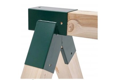 Schaukelverbinder Rohrverbinder Schaukel 90x70mm 90° Kantholz grün