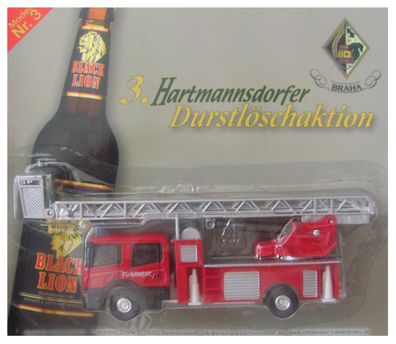 Hartmannsdorfer Brauerei Nr.27 - MAN - Feuerwehr Leiterwagen mit Rettungskorb #