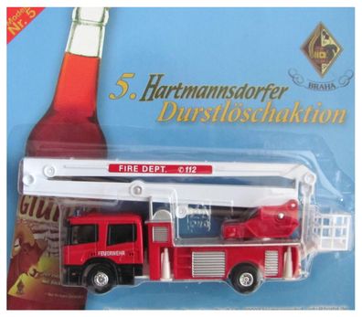 Hartmannsdorfer Brauerei Nr.33 - Durstlöschaktion - Scania - Feuerwehr Hebebühne #