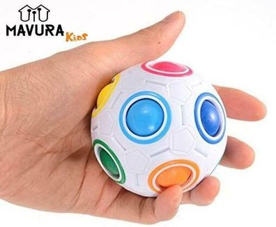 MAVURA Magic Regenbogenball Original Kinder Puzzle Stress Zauberwürfel Fidget