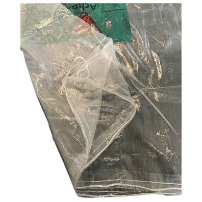 KMF Sack transparent, Mineralwollsack, KMF-Gewebesack, 140 x 220 cm, Druck Mineralwol
