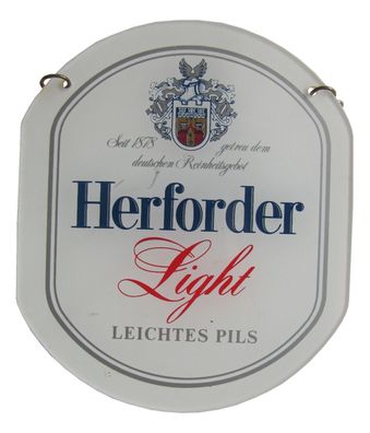 Herforder Brauerei - Light - Leichtes Pils - Zapfhahnschild - 11 x 9,5 cm #
