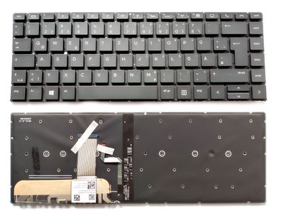 Tastatur für HP EliteBook X360 1040 G4 G5 Backlit beleuchtet Beleuchtung DE