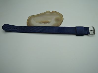 Kunststoff Uhrenarmband blau 20 mm b21