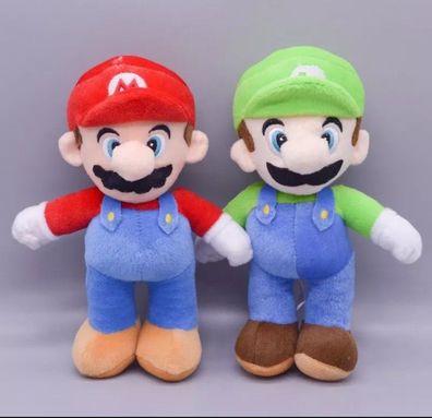 2 Super Mario Luigi Plüsch Plush Figur Stofftier Kuscheltier 20cm NEU
