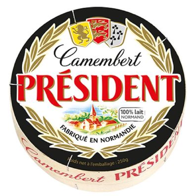 Käse Camembert Président 250 g, In der Normandie hergestellt