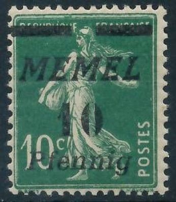 MEMEL 1922 Nr 54b postfrisch ATTEST X472D3A