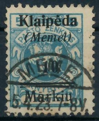 MEMEL 1923 Nr 129 gestempelt gepr. X472DAE