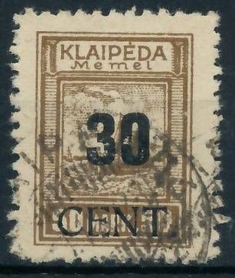 MEMEL 1923 Nr 194 gestempelt gepr. X472E66