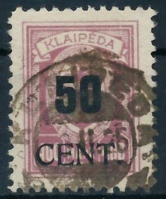 MEMEL 1923 Nr 199 gestempelt gepr. X472E42