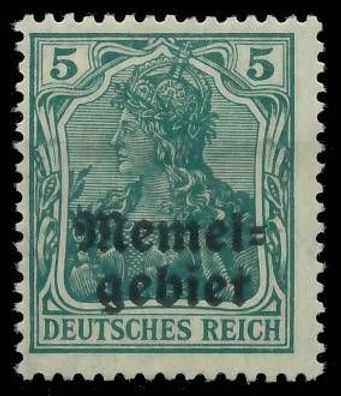 MEMEL 1920 Germania Nr 1c ungebraucht gepr. X472F02