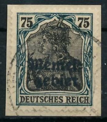 MEMEL 1920 Germania Nr 8a gestempelt Briefstück X472F5E