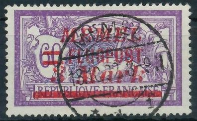 MEMEL 1922 Nr 103 zentrisch gestempelt gepr. X472FF6