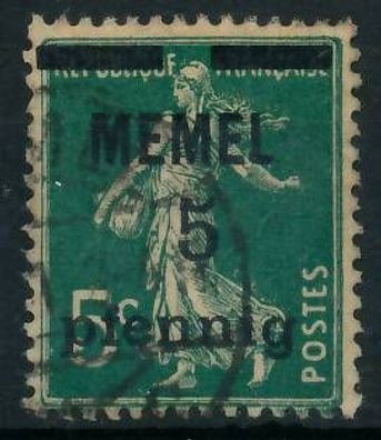 MEMEL 1920 Nr 18a gestempelt gepr. X473066