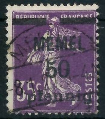 MEMEL 1920 Nr 23c gestempelt gepr. X47308A