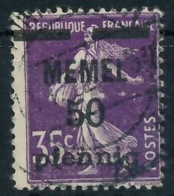 MEMEL 1920 Nr 23c gestempelt gepr. X47309E