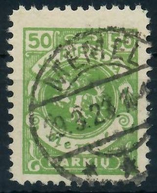 MEMEL 1923 Nr 145 gestempelt gepr. X47311A