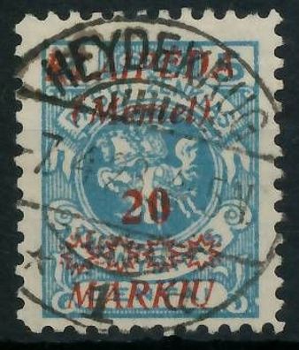MEMEL 1923 Nr 136 zentrisch gestempelt gepr. X478896