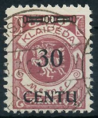 MEMEL 1923 Nr 172BI zentrisch gestempelt gepr. X478AA6