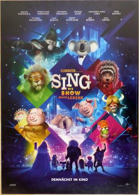 Sing 2 - Die Show Deines Lebens - Original Kinoplakat A1 - Filmposter