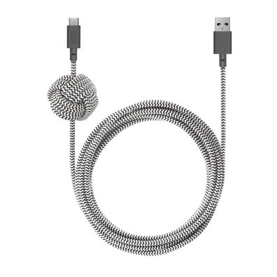 Native Union Night Cable USB-A to USB-C - 3m - Zebra