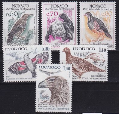 MONACO [1982] MiNr 1520-25 ( * */ mnh ) Vögel