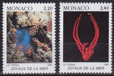 MONACO [1991] MiNr 2015-16 ( * */ mnh ) Tiere