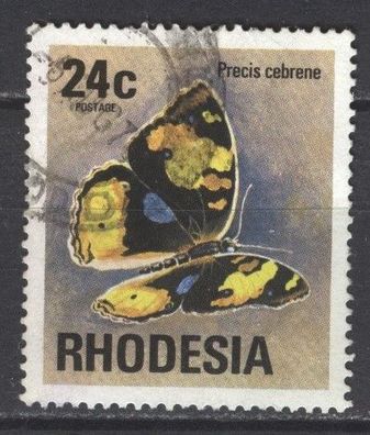 Rhodesien Mi 179 gest Schmetterling mot4579