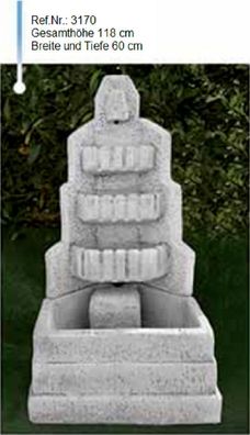 Trinkbrunnen aus Weißstein mit einer Vorrichtung für einen Wasserauslauf - 3170