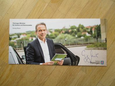 Thüringen Minister SPD Georg Maier - handsigniertes Autogramm!!!