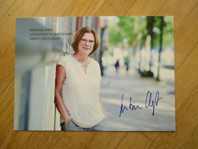 Bremen Senatorin Die Linke Kristina Vogt - handsigniertes Autogramm!!!