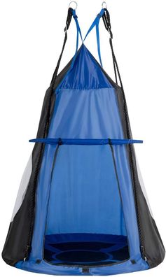 100cm Nestschaukel mit Zelt, Gartenschaukel, Kinderschaukel