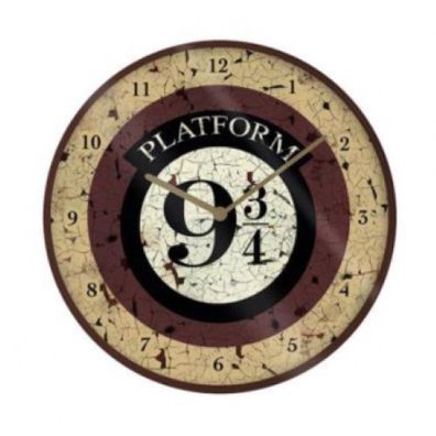Harry Potter Gleis 9 3/4 Wanduhr Uhr Clock Wallclock Hogwarts Express