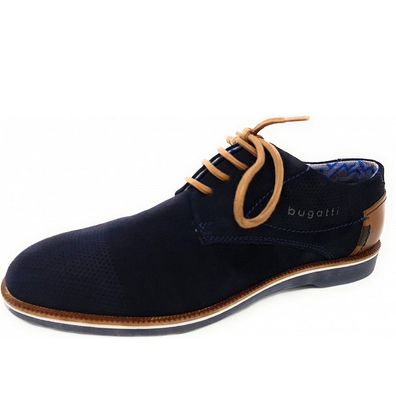 Bugatti City Melchiore Herrenschuhe Businessschuh Blau Business