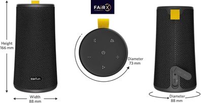 EarFun UBOOM Bluetooth-Lautsprecher Aktiv,