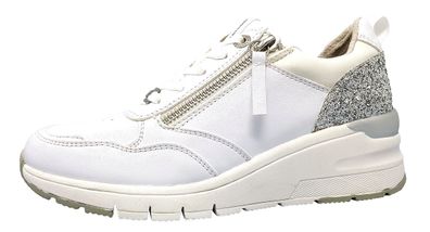 Tom Tailor Damenschuhe Schnürschuhe Sportive Sneaker Weiß