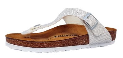 Birkenstock Gizeh BF Magic Snake Wht Damenschuhe Weiß