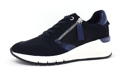 Tamaris Damenschuhe Schnürschuhe Sportive Schnürer Blau Freizeit