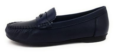 Marco Tozzi Damenschuhe Halbschuhe Slipper Mokassin Blau Freizeit