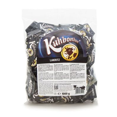 Kuhbonbons Lakritz XL Softweichlakritz Karamelle mit Salmiak 1000g