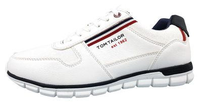 Tom Tailor Herrenschuhe Sneaker Sneaker Weiß Freizeit