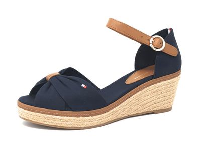 Tommy Hilfiger Iconic Elba Damenschuhe Keilsandalette Blau