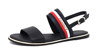 Tommy Hilfiger Jennifer Damenschuhe Sandalen Flach Sandale Blau